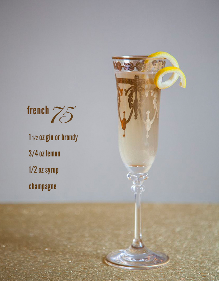 french 75 cocktail | Fleurishing