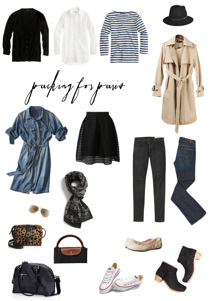 packing for paris | Fleurishing