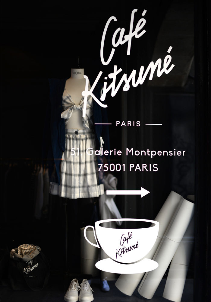 café kitsuné paris typography