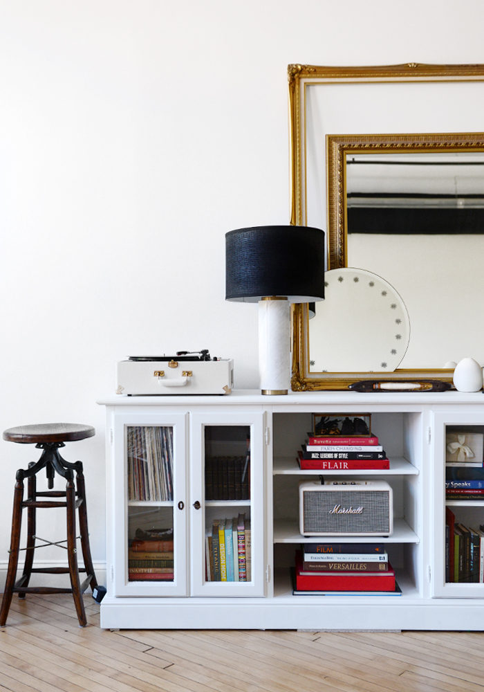 music and books in loft